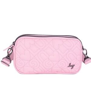 NWT - Lug Coupe XL Love Satin Luxe Convertible Crossbody Bag